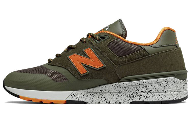 New Balance New Balance NB 597 Running Shoes Men's Low Top Army Green/Orange/Black/White