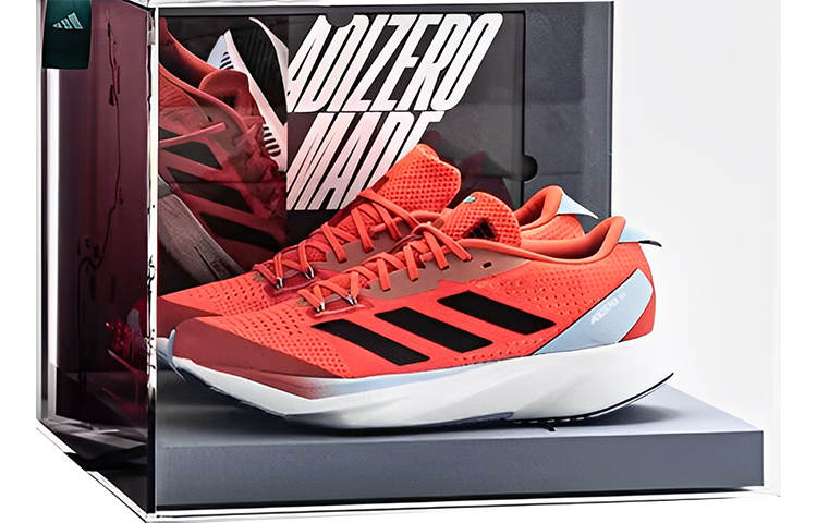 Adidas Adidas Adizero SL Comfortable Slip Resistant, Abrasion Resistant, Lightweight Low top Running Shoes Men's Red White