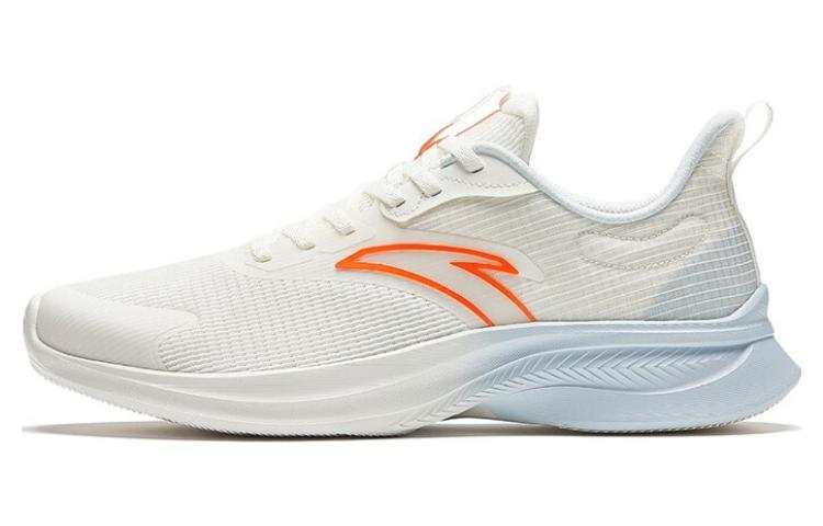 Anta Hydrogen Run Fabric Abrasion Resistant Low top Casual Running Shoes Men's White Blue Orange