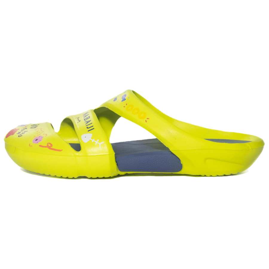 DECATHLON Rubber Sole Graffiti Abrasion Resistant Abrasion Resistant Closed Toe Slippers Unisex