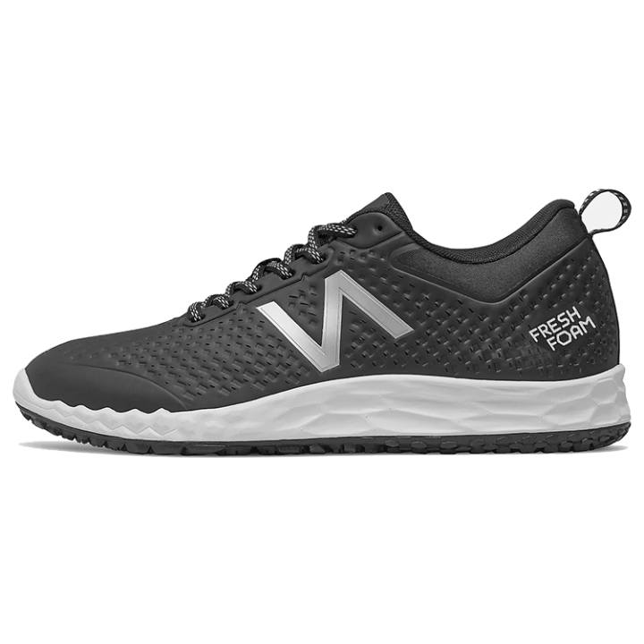 New Balance New Balance Comfortable Textile, Synthetic Leather Low top Running Shoes Men's Black Silver