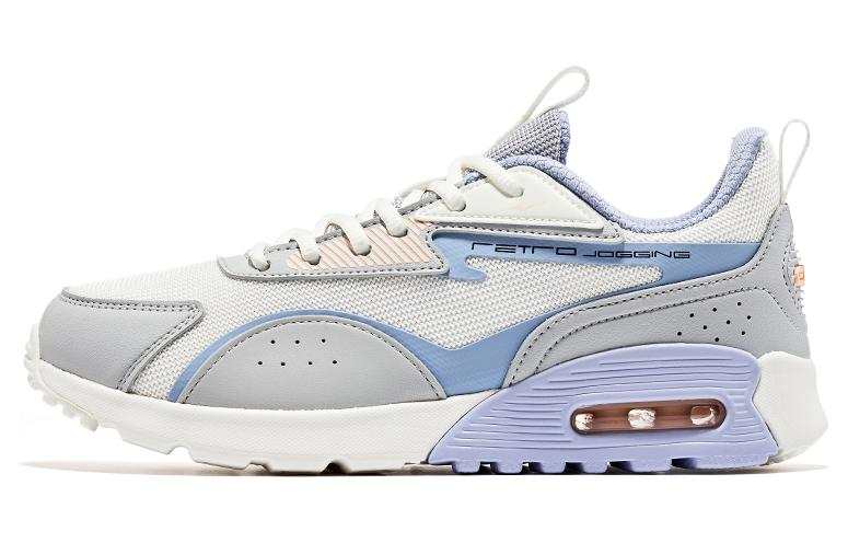 Erke Comfortable Cushioning Slip Resistant Abrasion Resistant Low top Running Shoes Women's White Purple