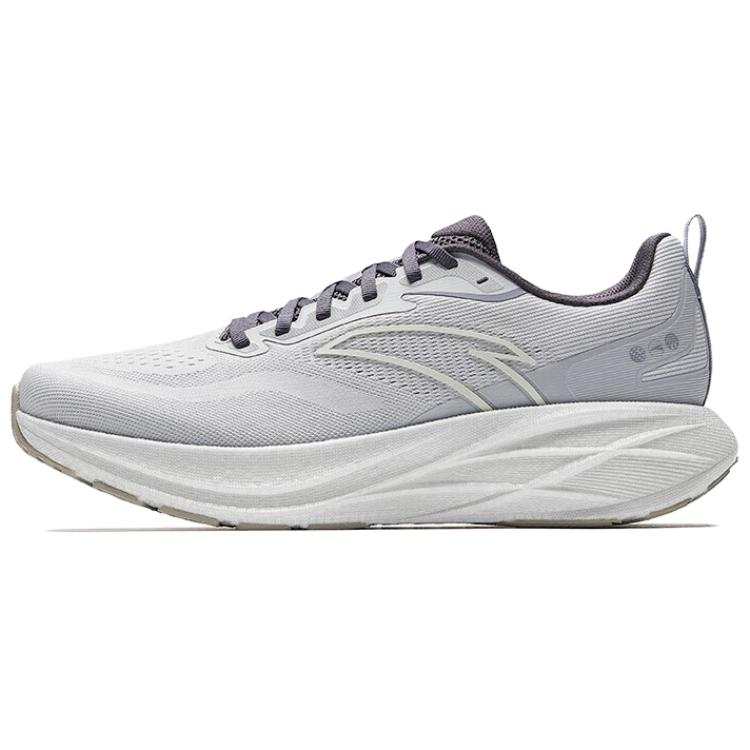 Anta Rebound Abrasion Resistant Breathable Low top Casual Training Running Shoes Men's Gray White Purple