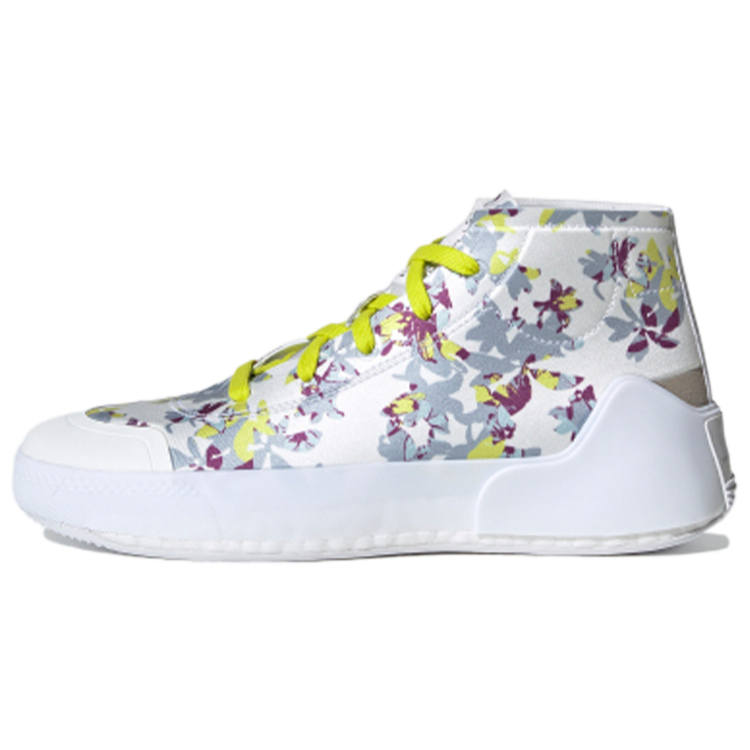 Adidas Treino Stella McCartney x Treino Wmns Adidas Mid 'Floral Print - White Acid Yellow' Women's
