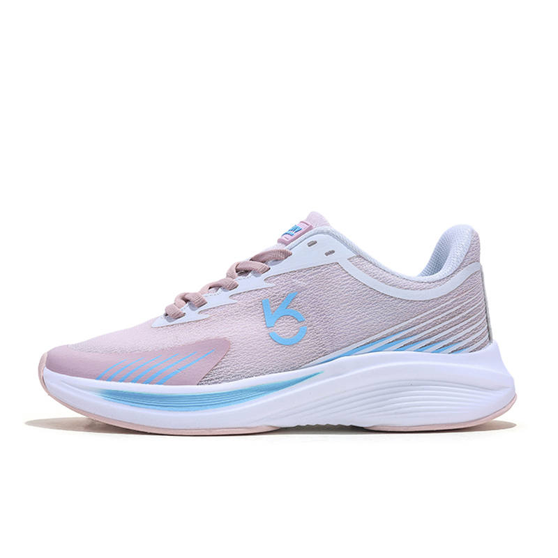 KVIV Slip Resistant Abrasion Resistant Low top Sprint Running Shoes Unisex Pink