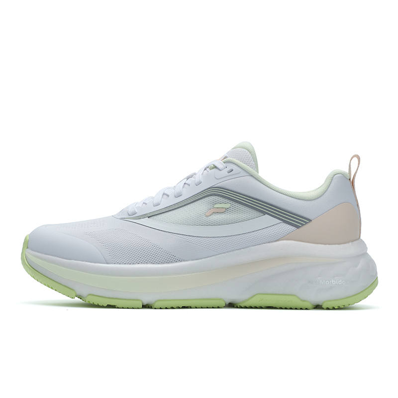 FILA NUVOLE 2 Fabric Abrasion Resistant, Breathable, Lightweight Low top Casual Running Shoes Women's White Green
