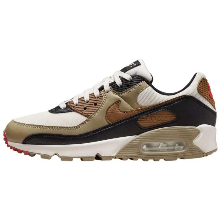 Nike Nike Air Max 90 Phantom Black Fire Red Light British Tan Women's