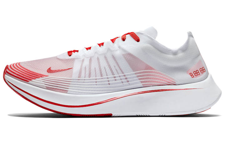 Nike Nike Zoom Fly SP Cushioning Slip Resistant Cushioning Slip Resistant Low top Casual Running Shoes Men's White