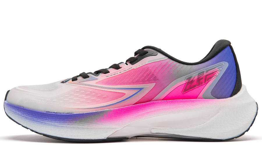 QIAODAN Flying Shadow 4.0 Slip Resistant Abrasion Resistant Low top Running Shoes Men's Digital Pink Paisley Purple