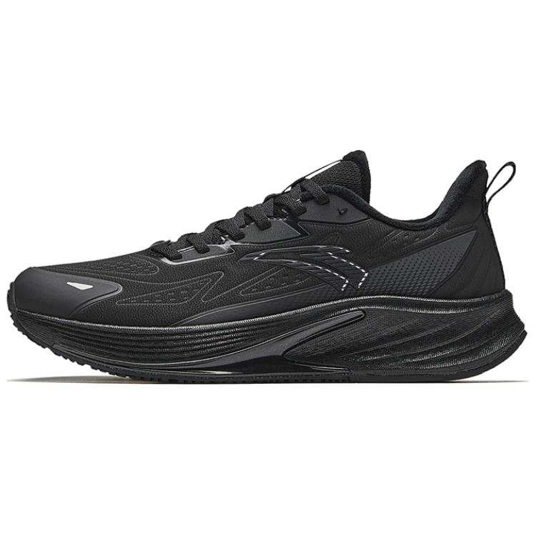 Anta Rocket 6.0 Fabric Abrasion Resistant Coverage Rebound Low top Casual Running Shoes Men's Black Gray