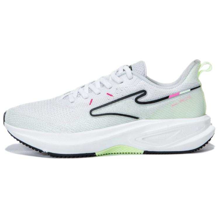 Erke Slip Resistant And Breathable Slip Resistant And Breathable Low top Running Shoes Women's White Green