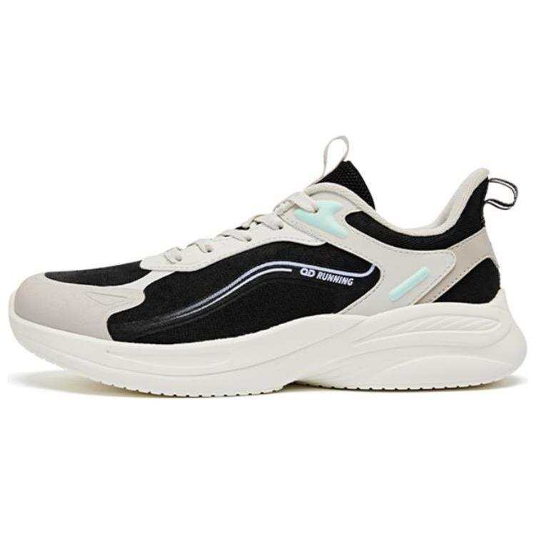 QIAODAN Versatile Cushioning, Wear Resistant Low top Running Shoes Women's Black White