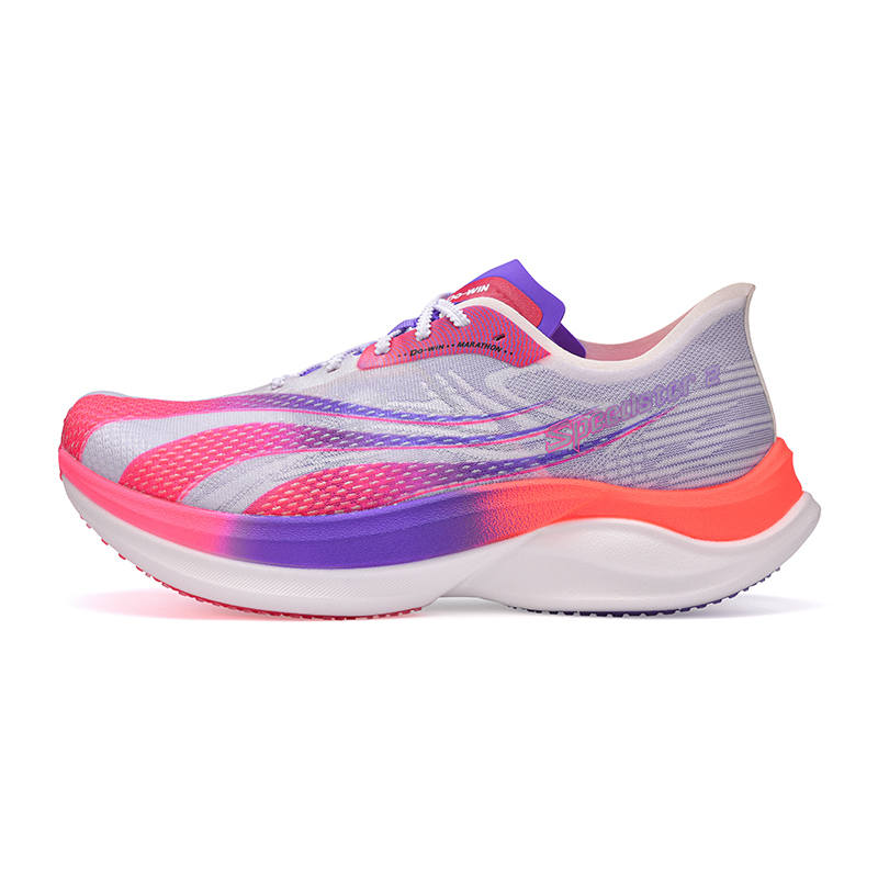 DO-WIN DO WIN Slip Resistant Cushioning Mid top Running Shoes Unisex Purple Pink