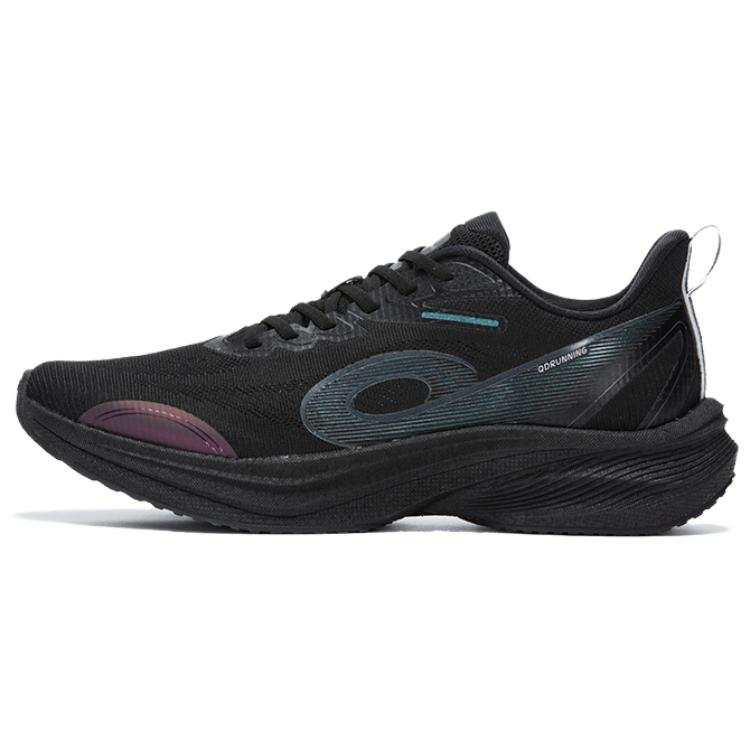 QIAODAN Light Speed 5.0 PLUS Cushioning Breathable Lightweight Low top Training Racing Running Shoes Men's Black