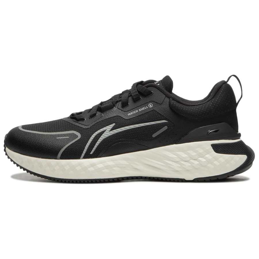 Li-Ning Li Ning Cloud Shield Fabric Slip Resistant Abrasion Resistant Low top Running Shoes Women's Black