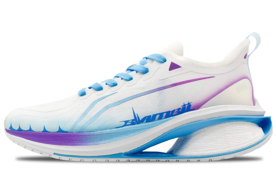 Li-Ning Li Ning WuShi 5S 3.0 Slip Resistant, Abrasion Resistant, Breathable Low top Running Shoes Men's White Blue Purple