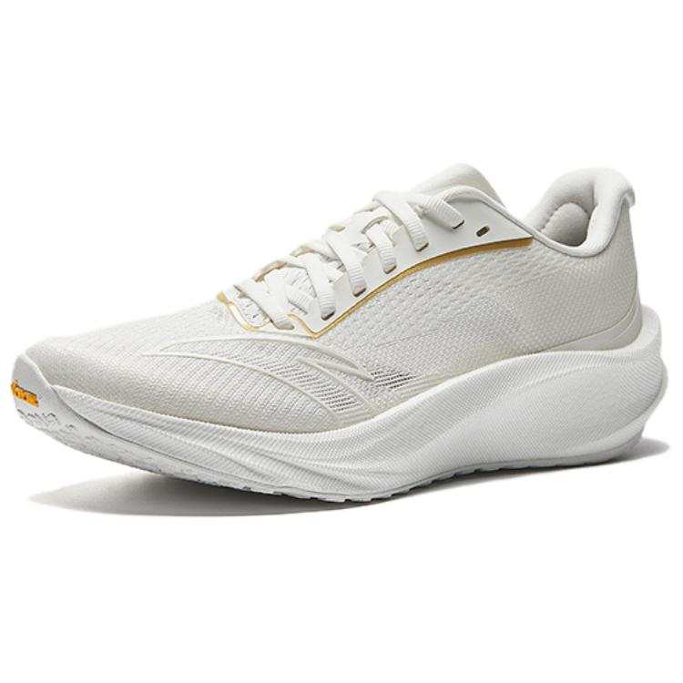 Anta Asphalt Roadmaster 3V Cushioning Breathable Low top Nitrogen Technology Racing Running Shoes Men's White Gold