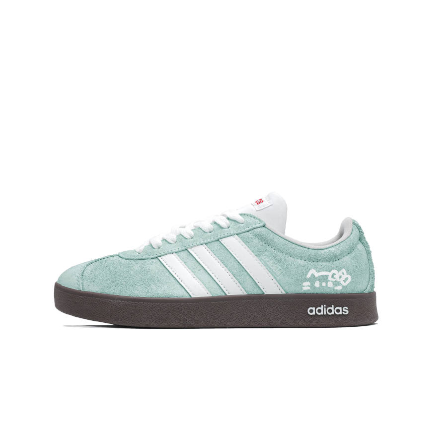 Adidas Adidas VL COURT 2.0 Lifestyle Green Cat Forest Language Low top Skateboard Shoes Unisex Green
