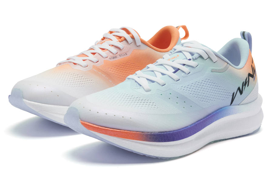 QIAODAN Strong Wind SE Cushioning Slip Resistant Abrasion Resistant Low top Running Shoes Men's White Blue