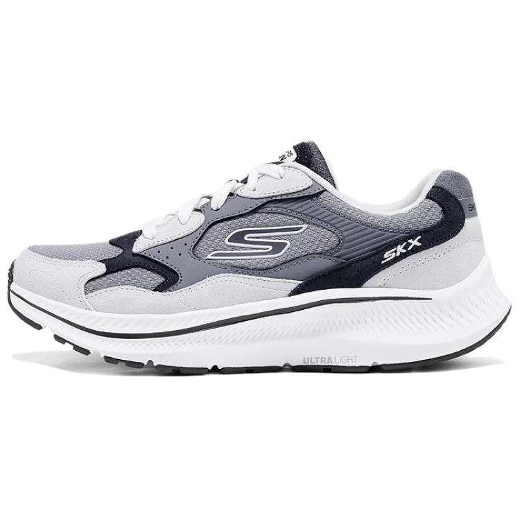 Skechers Women's GO Textile, Synthetic Leather Low top Running Shoes Women's Gray
