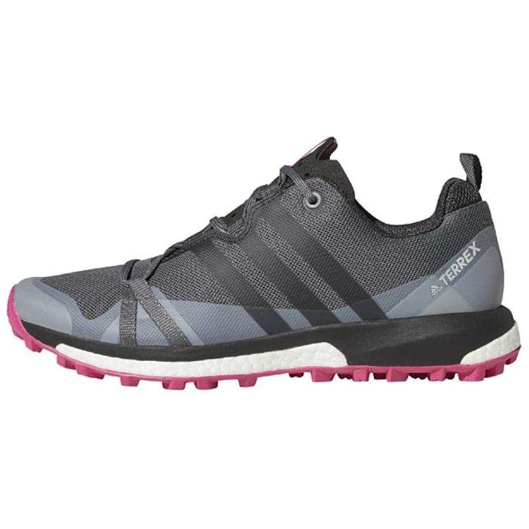 Adidas Adidas Terrex Agravic Comfortable Abrasion Resistant Low top Running Shoes Women's Gray