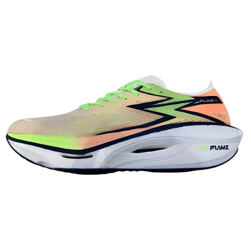 361° Flame 3 Low top Casual Marathon Racing Running Shoes Unisex Yellow Green