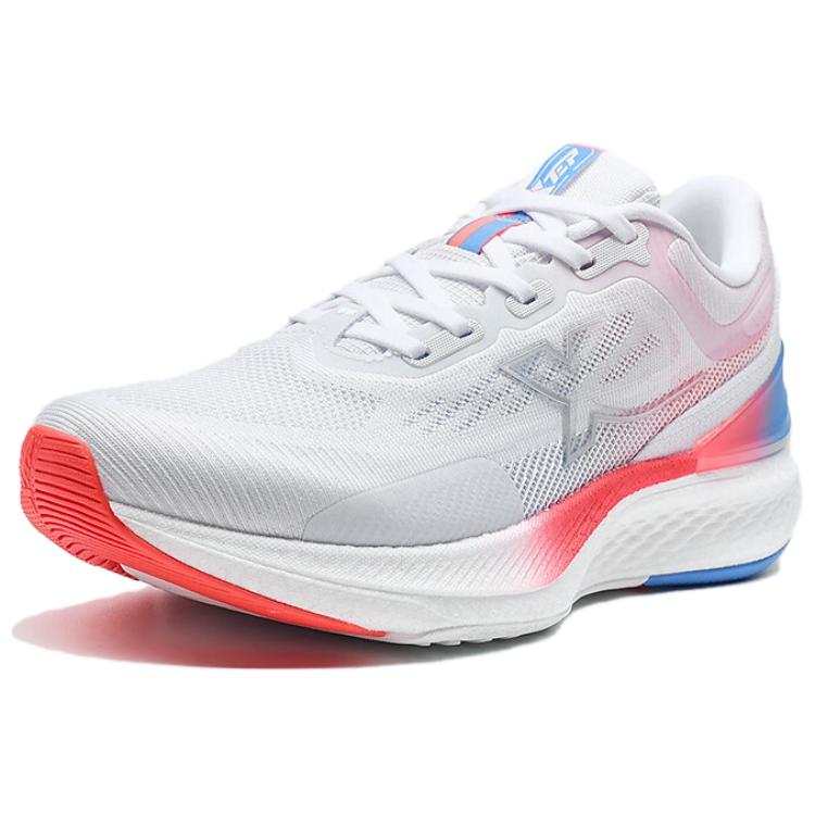 XTEP Cushioning Rebound Low top Running Shoes Women's White Red Blue
