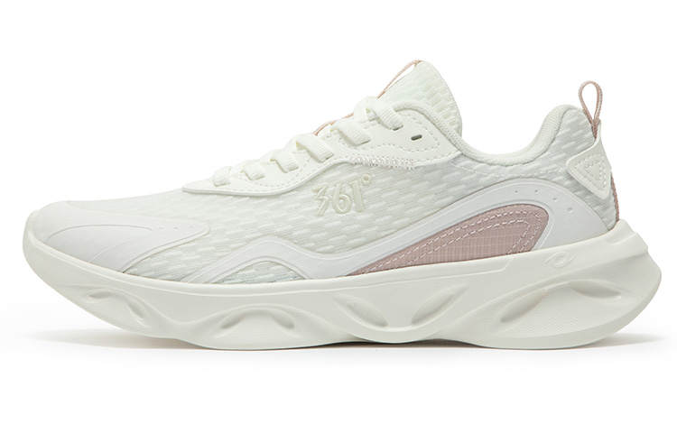 361° Feather Slip Resistant, Abrasion Resistant, Breathable Low top Running Shoes Women's White Pink