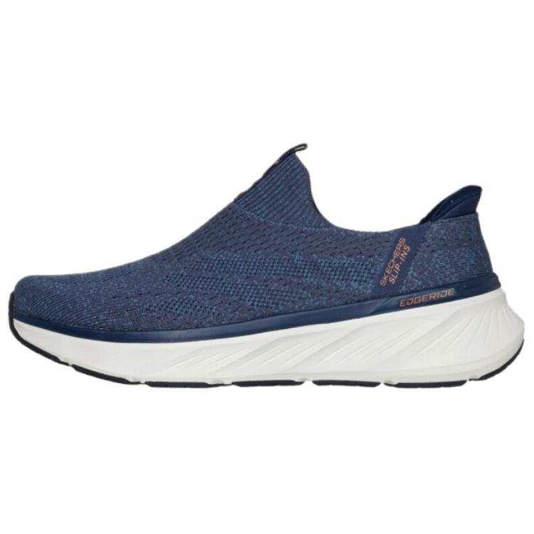 Skechers Edgeride Abrasion Resistant Abrasion Resistant Low top Casual Running Shoes Men's Blue
