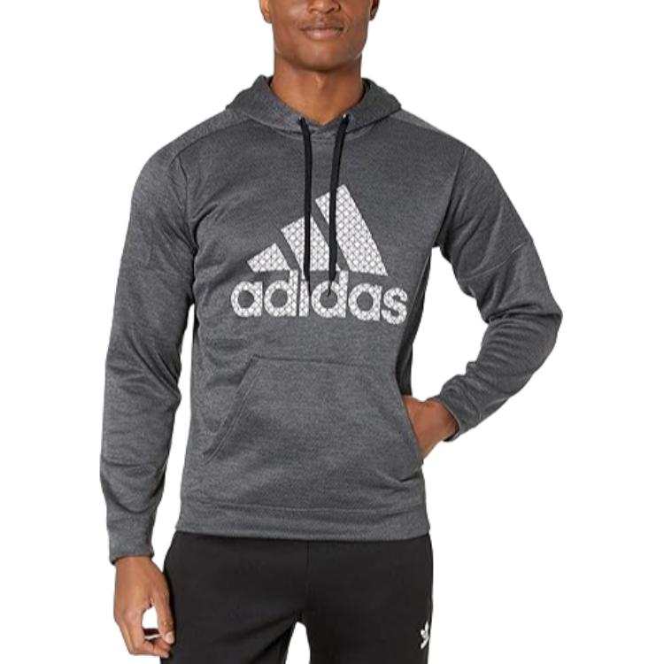 Adidas Adidas Sweatshirts Men's Dark Gray Hooded Moderate Straight Fit