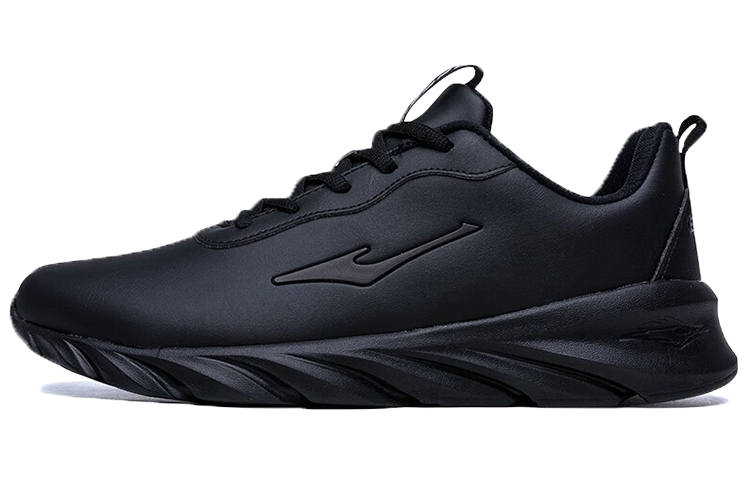 Erke Fleece Lined Thermal, Slip Resistant, Abrasion Resistant Low top Running Shoes Men's Black