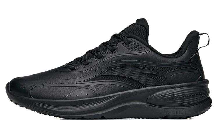 Anta Cushioning Slip Resistant Abrasion Resistant Low top Running Shoes Women's Black