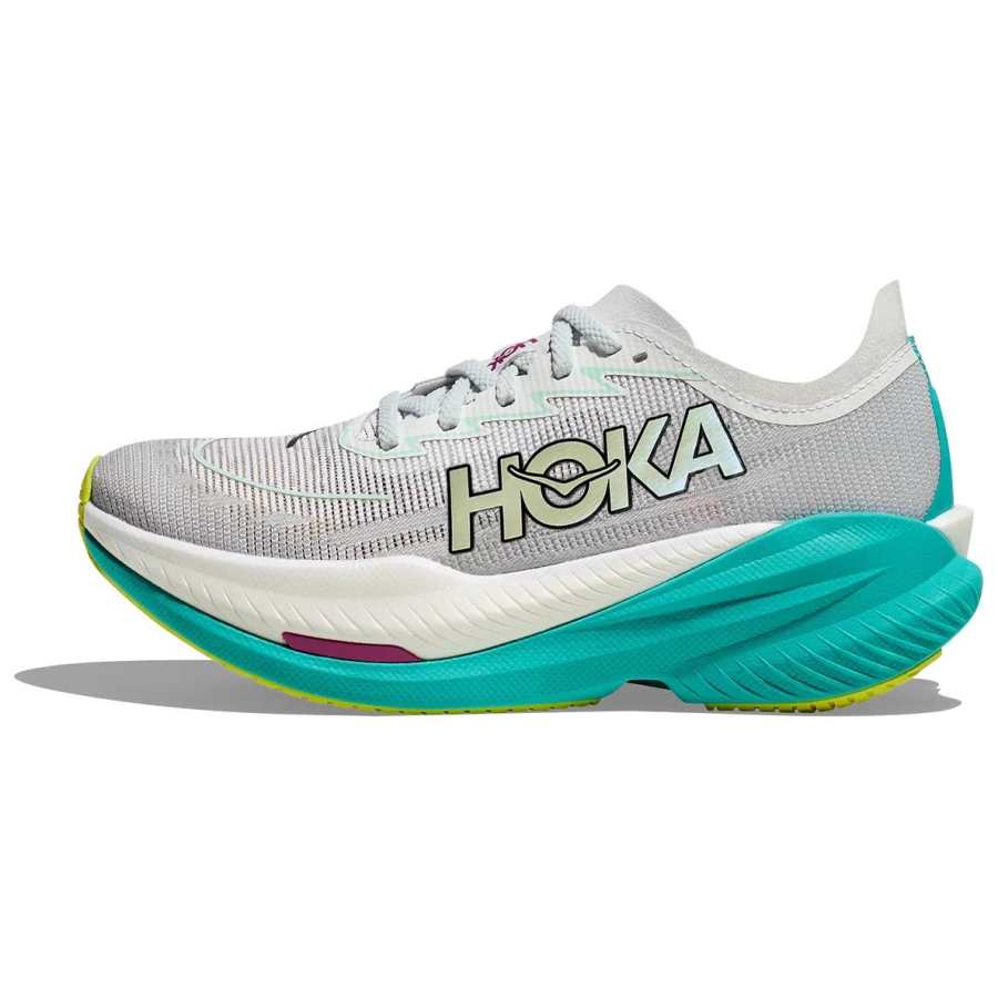 HOKA ONE ONE Mach X Slip Resistant Abrasion Resistant Low top Running Shoes Women's Gray