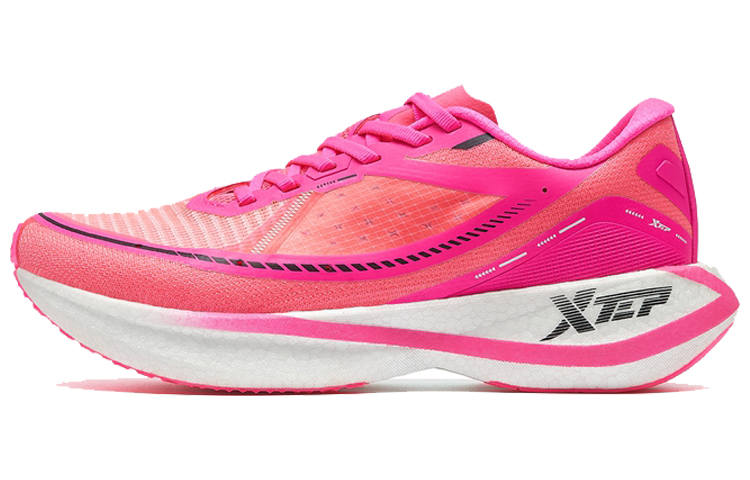 XTEP 260 1.0 Cushioning Slip Resistant Abrasion Resistant Breathable Lightweight Low top Running Shoes Women's Red