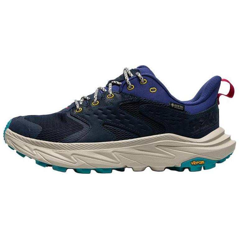 HOKA ONE ONE Anacapa 2 Slip Resistant Abrasion Resistant Low top Trail Running Shoes Men's Blue