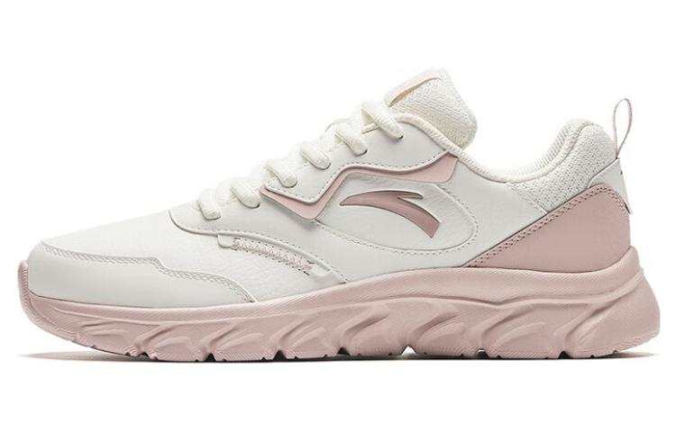 Anta Cushioning, Wear Resistant Low top Running Shoes Women's White Gray Pink
