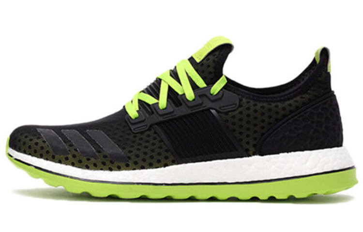 Adidas Adidas Pureboost ZG Chill Comfortable Abrasion Resistant Low top Running Shoes Unisex Black Green