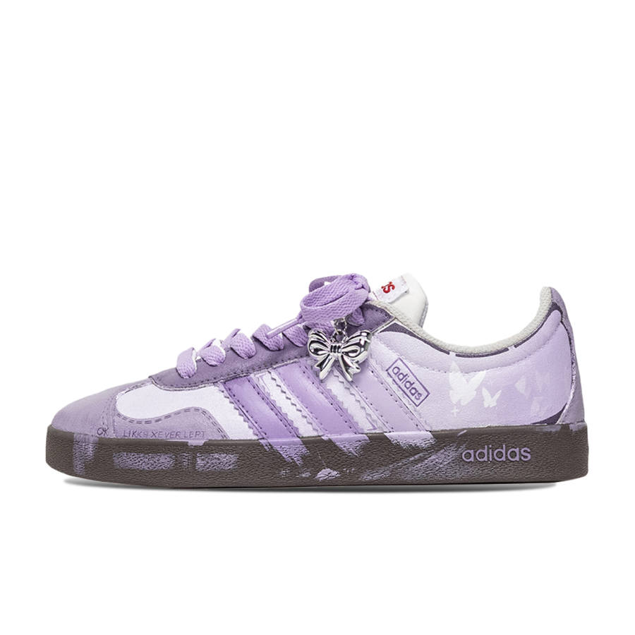 Adidas Adidas VL COURT 2.0 Twilight Butterfly Slip Resistant Cushioning Slip Resistant Cushioning Low top Skateboard Shoes