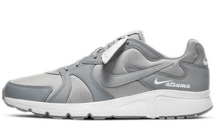 Nike Nike Atsuma Cushioning Slip Resistant Abrasion Resistant Low top Running Shoes Men's Gray