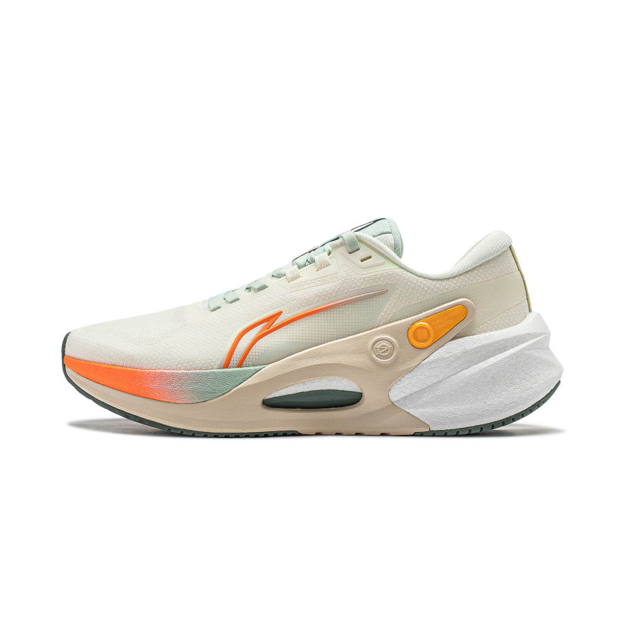 Li-Ning Li Ning Furious Rider 7.0 V2 Running Shoes Men's Low Top Ecru/Carrot Orange