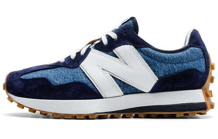 New Balance New Balance x Levis NB 327 Cushioning Abrasion Resistant Low top Casual Running Shoes Unisex Marine Blue