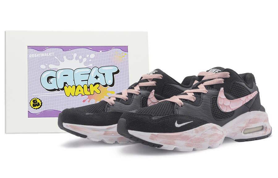 Nike Nike Air Max Fusion Slip Resistant Abrasion Resistant Low top Running Shoes Women's Black