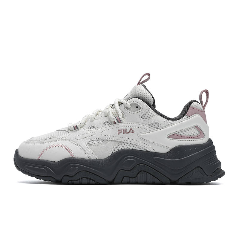 FILA Collina Textile, Synthetic Leather Low top Running Shoes Women's White Purple