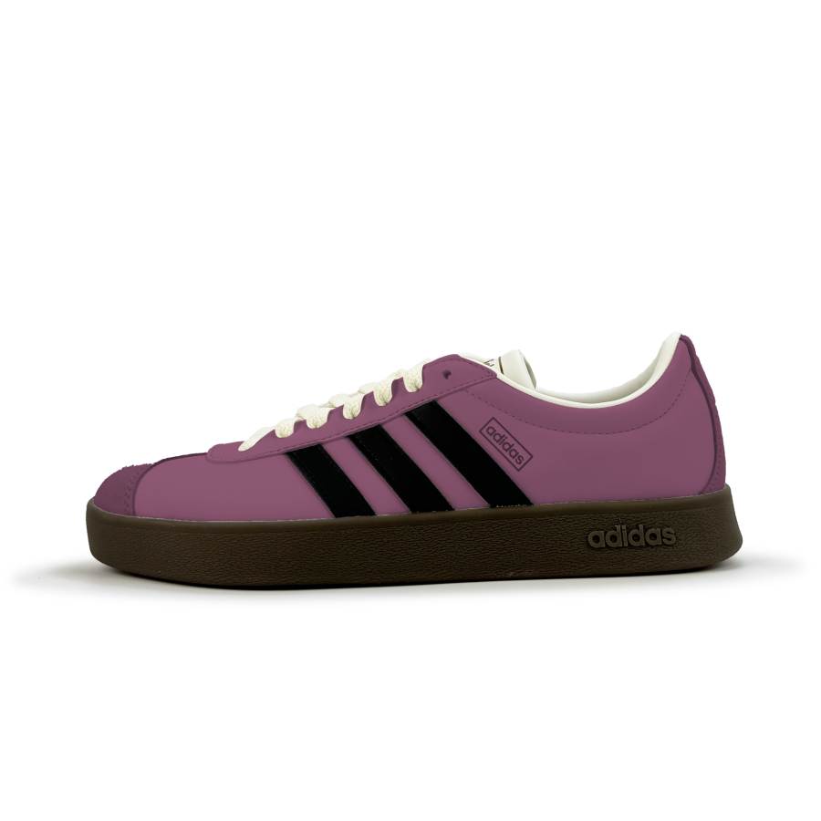 Adidas Adidas Vl Court Classic Grape Iced Brew Abrasion Resistant Abrasion Resistant Low top Skateboard Shoes Unisex