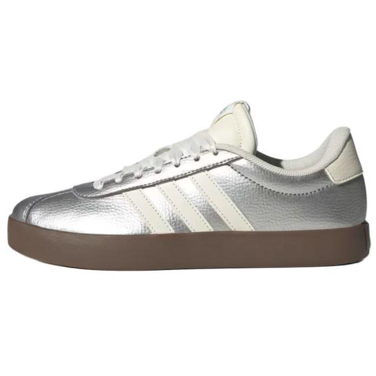 Adidas Adidas VL COURT 3.0 Low top German Army Trainers Women's Silver Brown