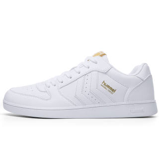 Hummel Fashion Trend Slip Resistant, Abrasion Resistant, Lightweight Low top Casual Shoes Unisex White