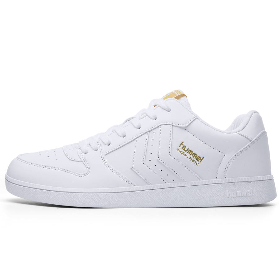 Hummel Fashion Trend Slip Resistant, Abrasion Resistant, Lightweight Low top Casual Shoes Unisex White
