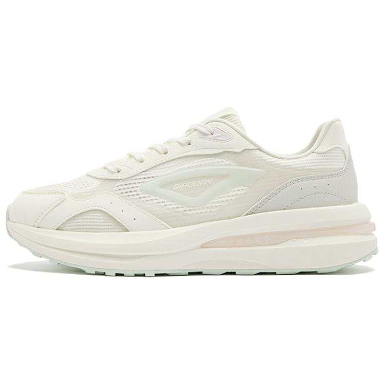 QIAODAN Lightweight Abrasion Resistant Low top Casual Shoes Women's White