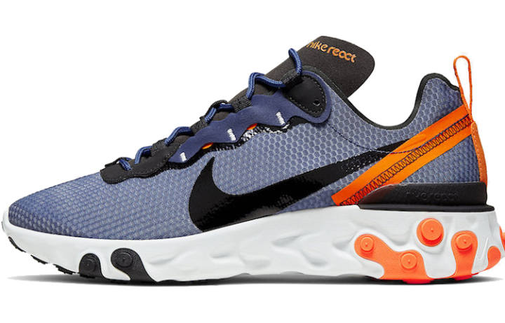 Nike Nike React Element 55 Se Midnight Navy Total Orange