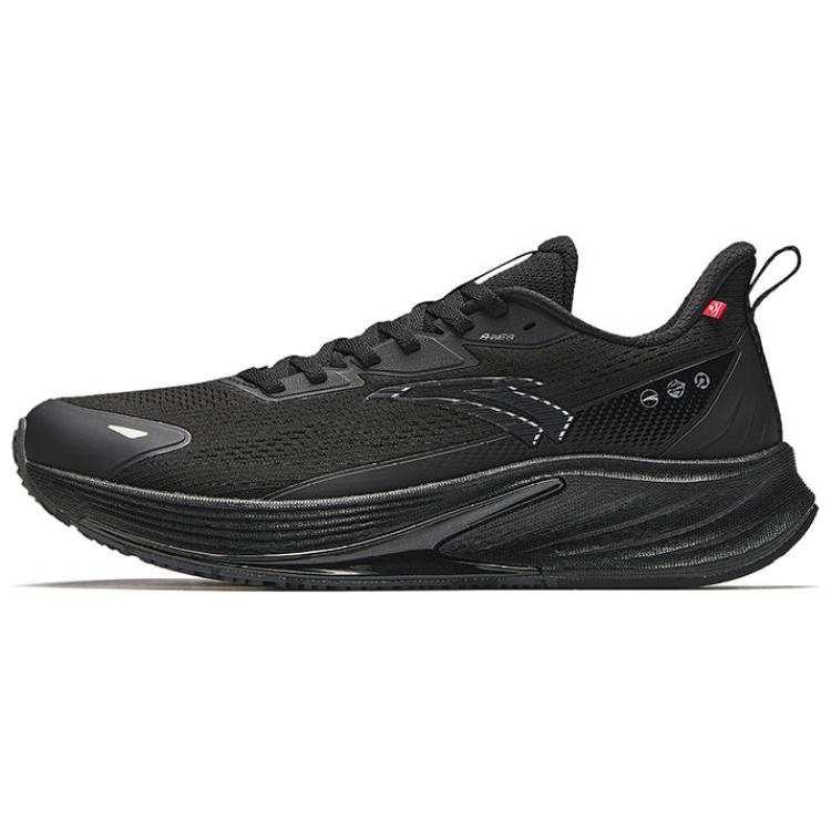 Anta Rocket 6.0 Cushioning Slip Resistant Low top Running Shoes Men's Black